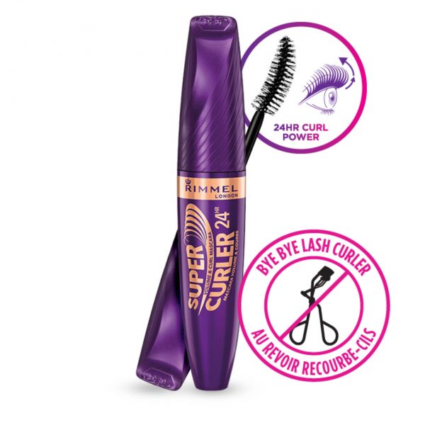 RIMMEL MASCARA OCCHI SUPER CURLER 24 HR VOLUMIZZANTE ED INCURVANTE - immagine 2