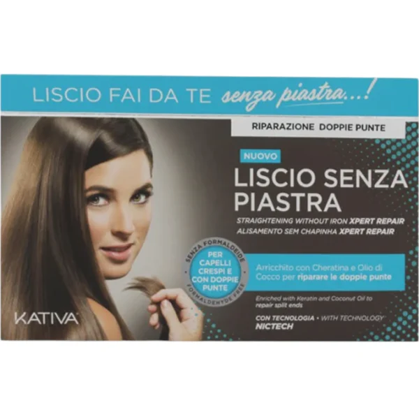 KATIVA LISCIO SENZA PIASTRA STIRATURA PER CAPELLI CRESPI E CON DOPPIE PUNTE